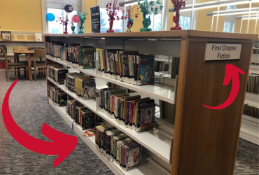 photo of first chapter shelves