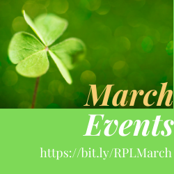 Check out our updated services and events for March!