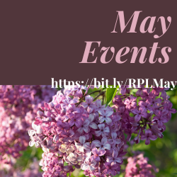 Check out our events for May, there is something for everyone!