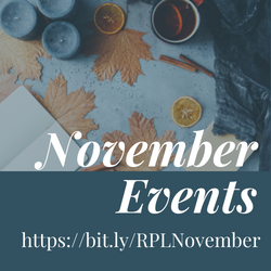 Check out our events for November, there is something for everyone!